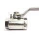 SS Ball Valve Round Solid Body Heavy Duty Stainless Steel 304